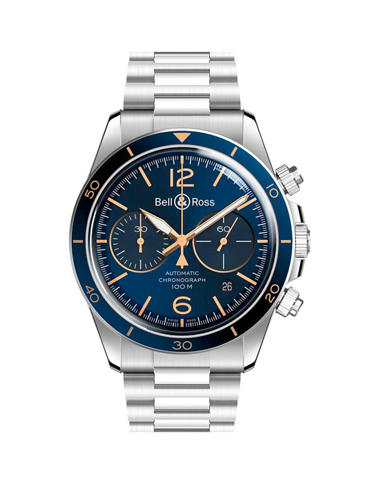 Часы Bell&Ross BR V CHRONO BRV294-BU-G-ST_SST