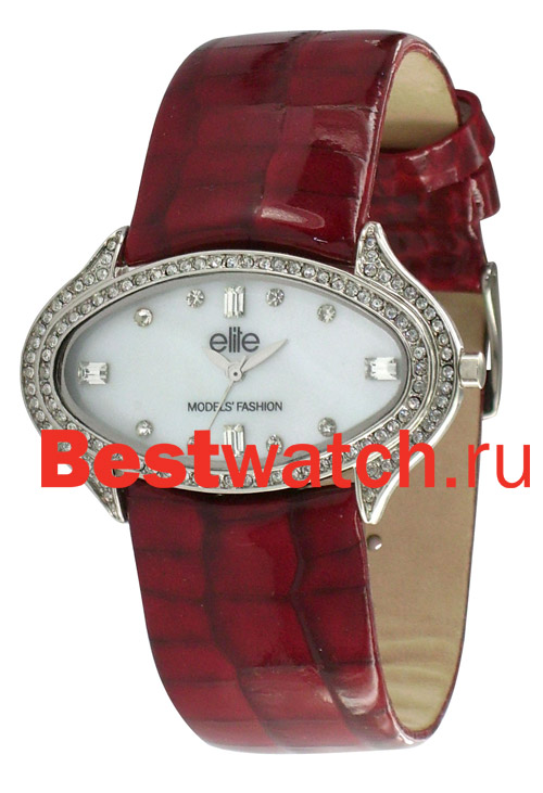 Часы Elite Leather Crystal E51352-209