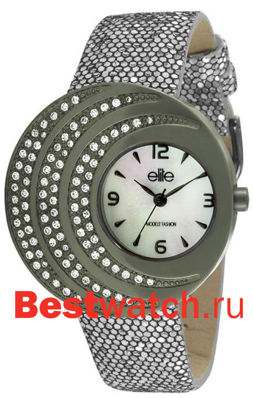 Часы Elite Leather Crystal E51722G-918