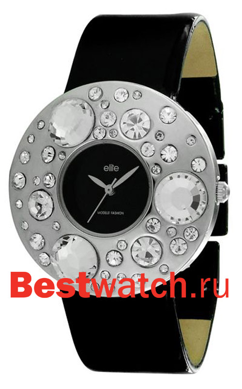 Часы Elite Leather Crystal E51772-203