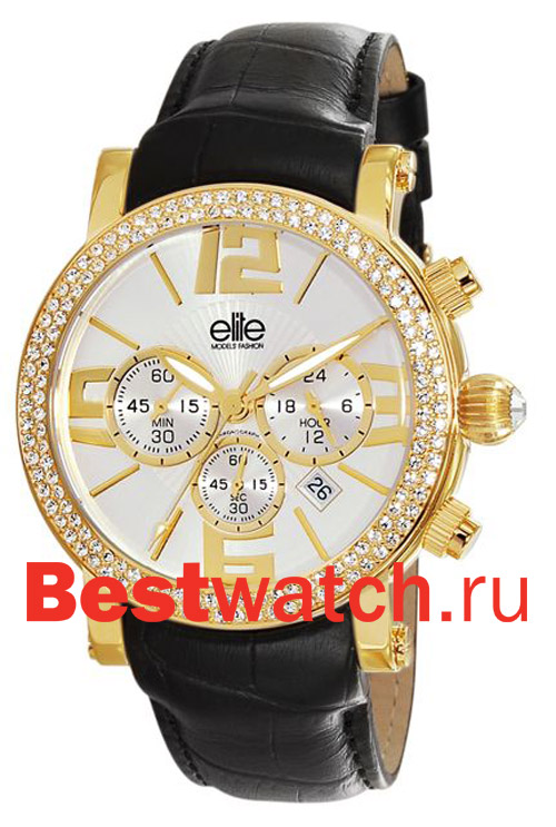 Часы Elite Leather Crystal E51982-003