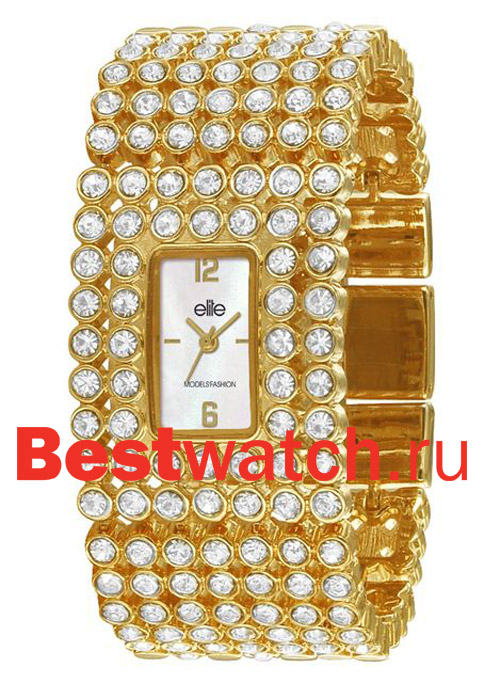 Часы Elite Leather Crystal E52214-101