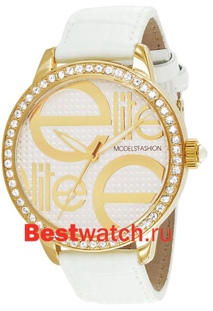 Часы Elite Leather Crystal E52452G-101