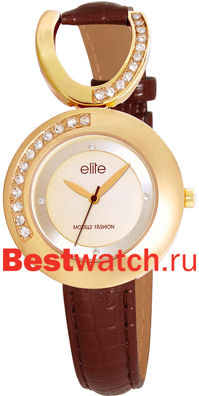 Часы Elite Leather Crystal E52652-105