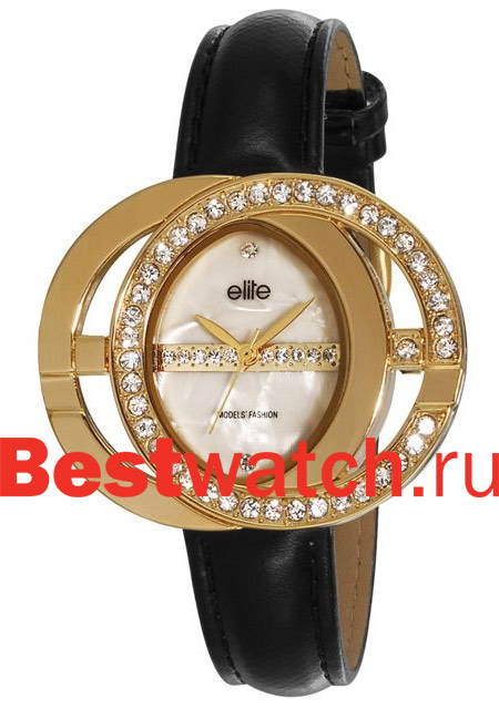 Часы Elite Leather Crystal E52662-101