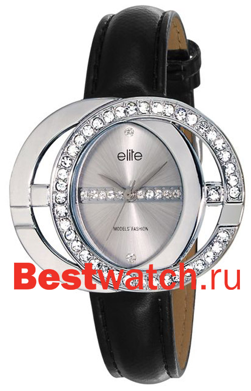 Часы Elite Leather Crystal E52662-204