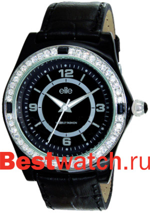 Часы Elite Leather Crystal E52862-903