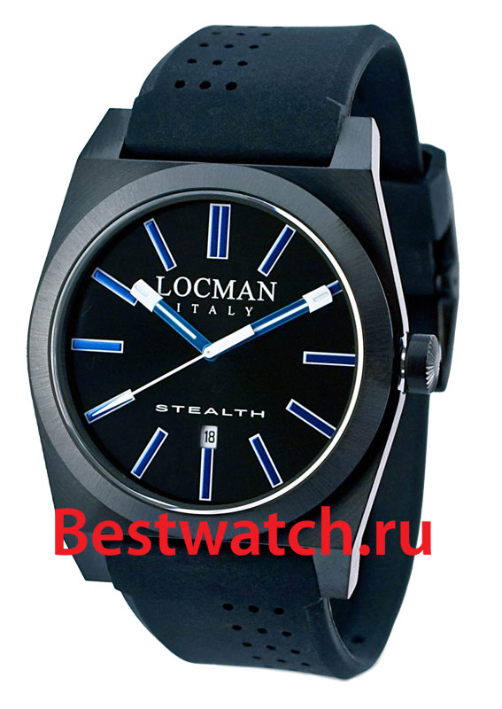 Часы Locman STEALTH 0201BKBKFBW1GOK