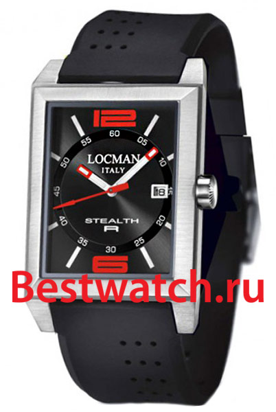 Часы Locman STEALTH 024000BKNRD8GOK