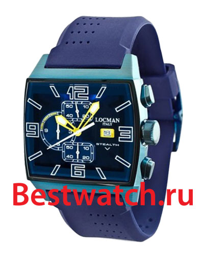 Часы Locman STEALTH 0301BLBLFYL0SIB