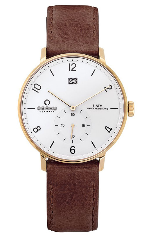 Часы Obaku Leather V190GDGWRN