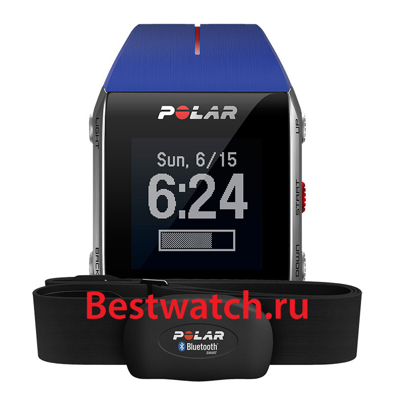 Часы Polar V800 V800-Blue-HR