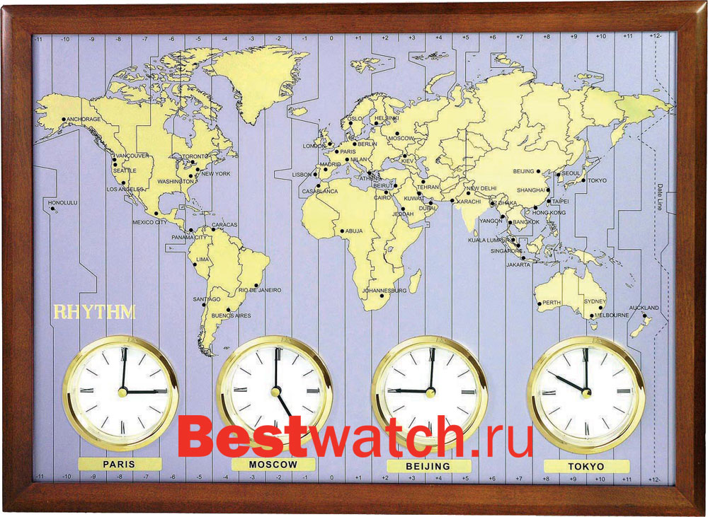 Настенные часы Rhythm CMW902NR06