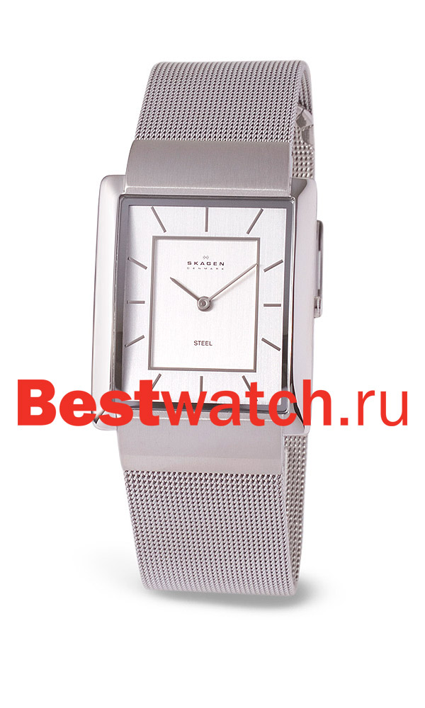 Часы Skagen Mesh Rectangular 224LSS
