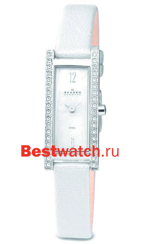 Часы Skagen Leather Rectangular 266SSLWW1