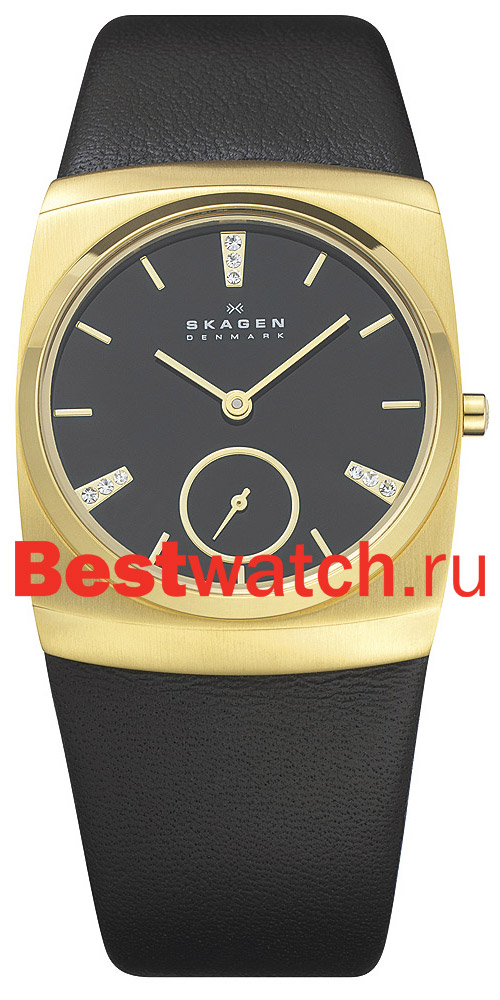Часы Skagen Leather Rectangular 511SGLB
