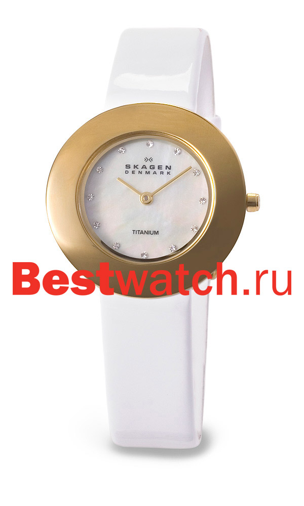 Часы Skagen Leather Titanium 569STGLW