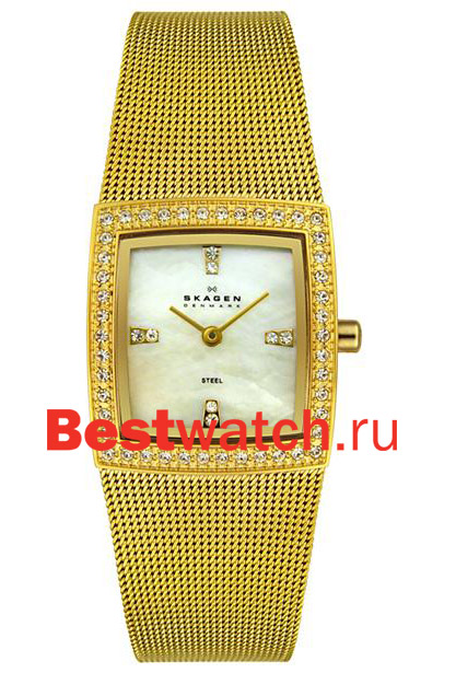 Часы Skagen Mesh Rectangular 608SGG