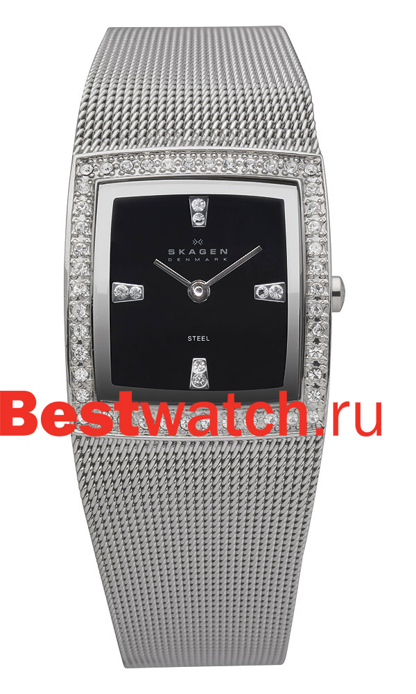 Часы Skagen Mesh Rectangular 608SSSB