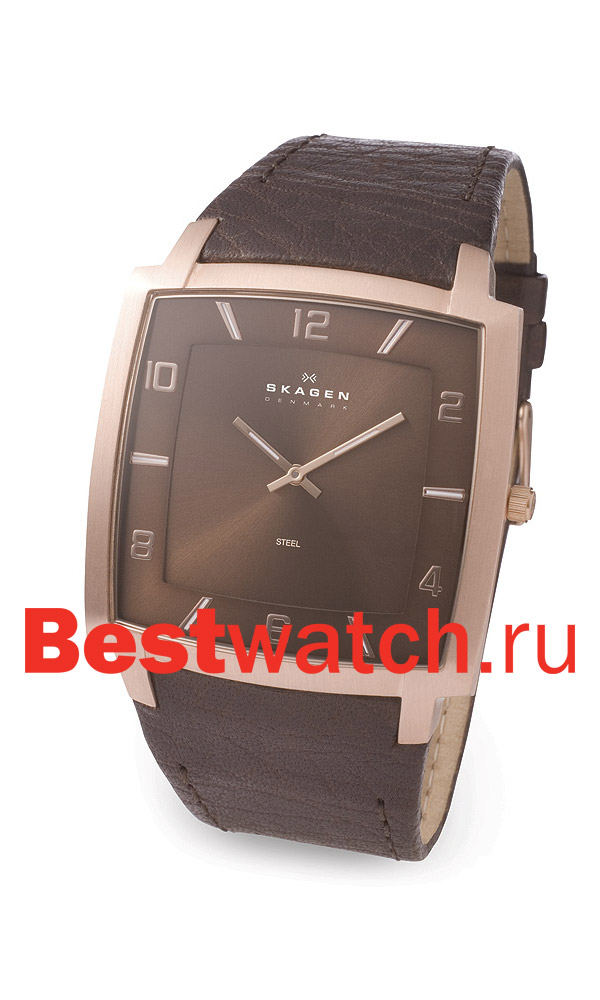 Часы Skagen Leather Rectangular 621XXLRLD