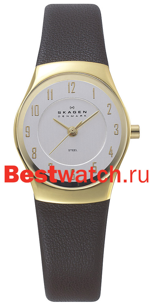 Часы Skagen Leather 693XSGLD