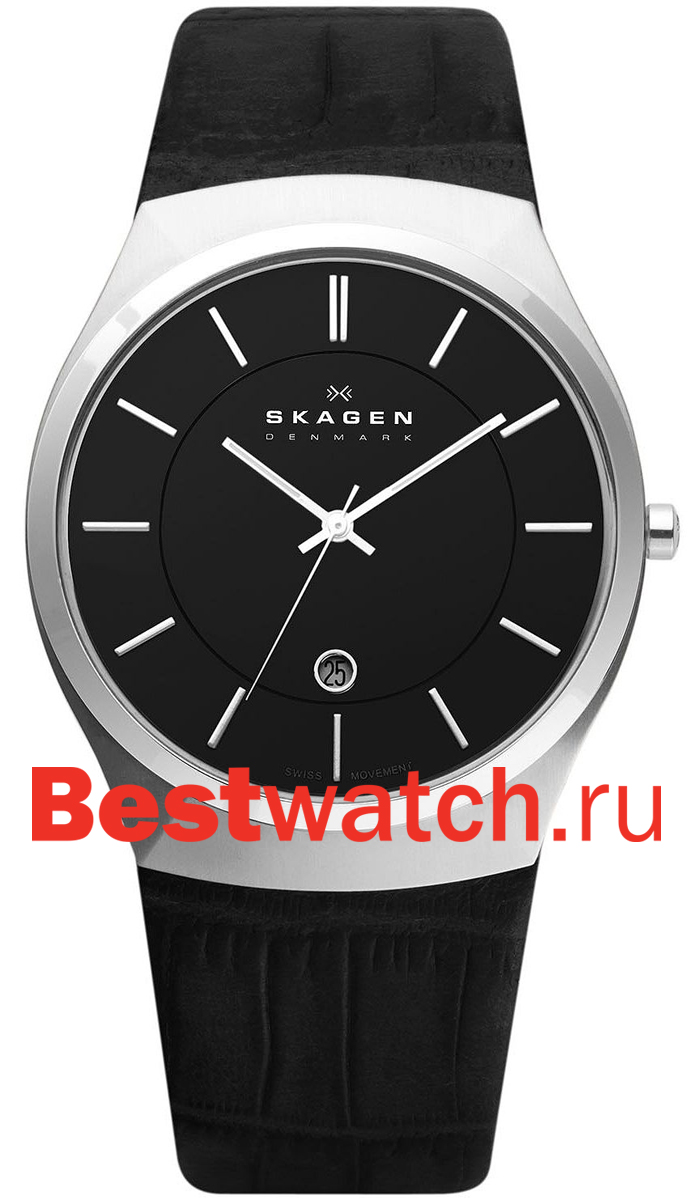 Часы Skagen Leather 925XLSLB