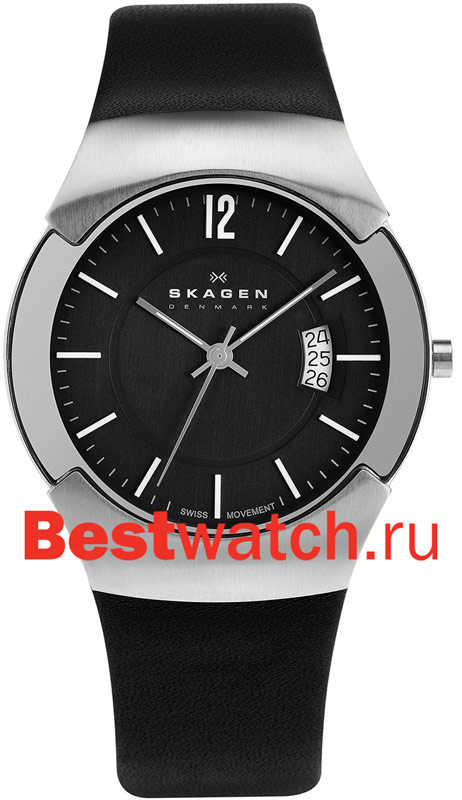 Часы Skagen Leather 981XLSLB