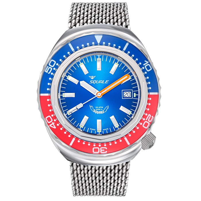 Часы Squale 2002 2002.SS.BLR.BL.ME22