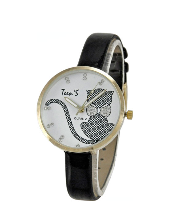Часы Tik-Tak Teens H717-chernye-belyj-cif