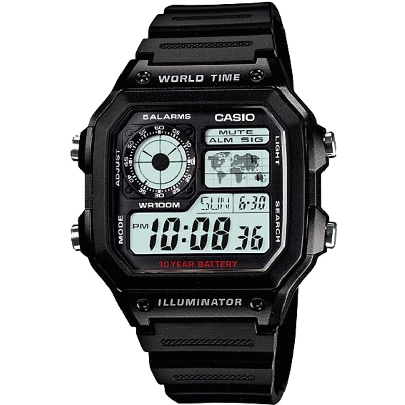 Часы Casio Digital AE-1200WH-1A