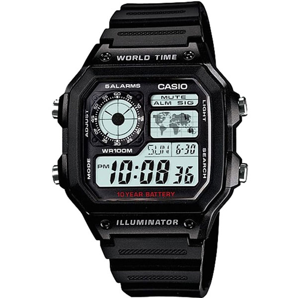 Часы Casio Digital AE-1200WH-1AVDF