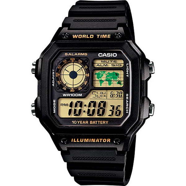 Часы Casio Digital AE-1200WH-1B
