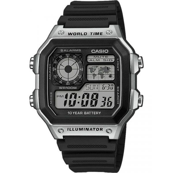 Часы Casio Digital AE-1200WH-1CVEF