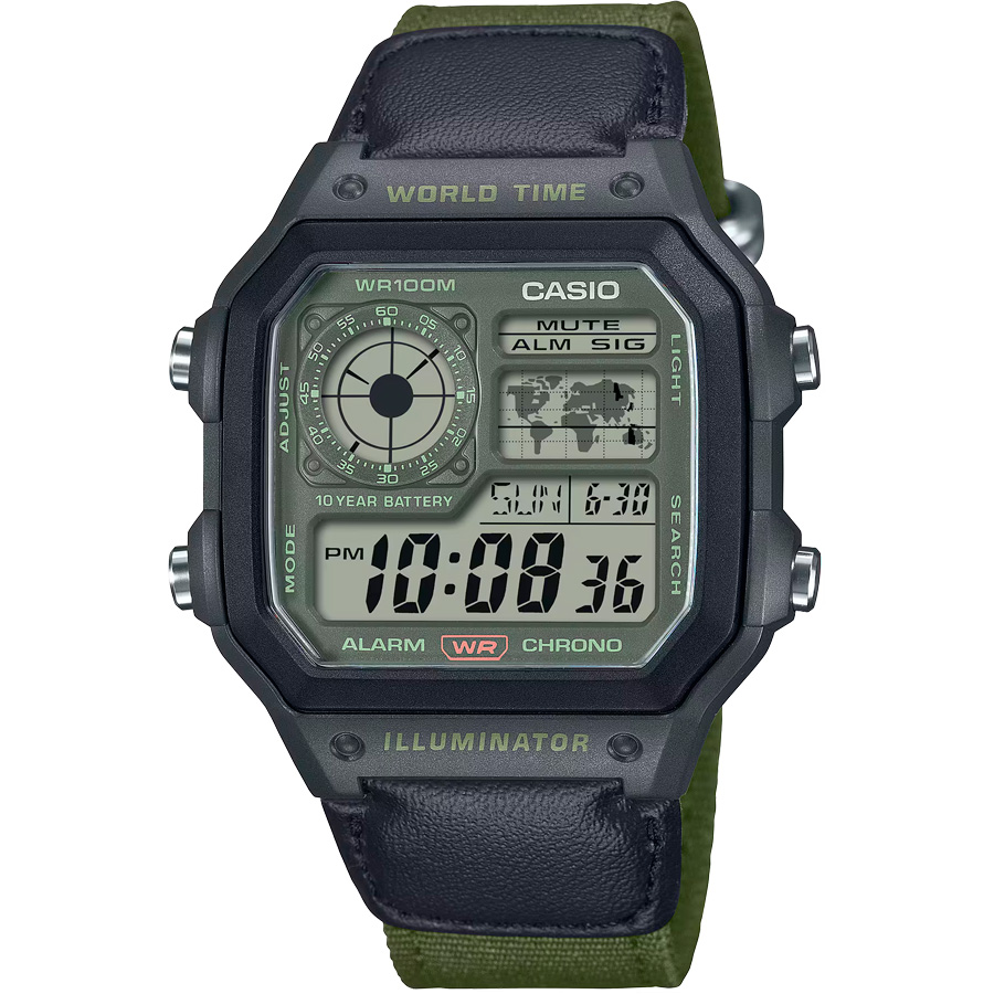 Часы Casio Digital AE-1200WHUB-3A