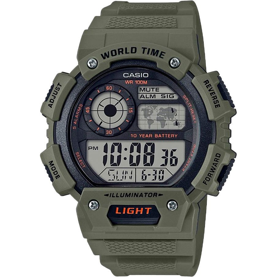Часы Casio Digital AE-1400WH-3AVEF