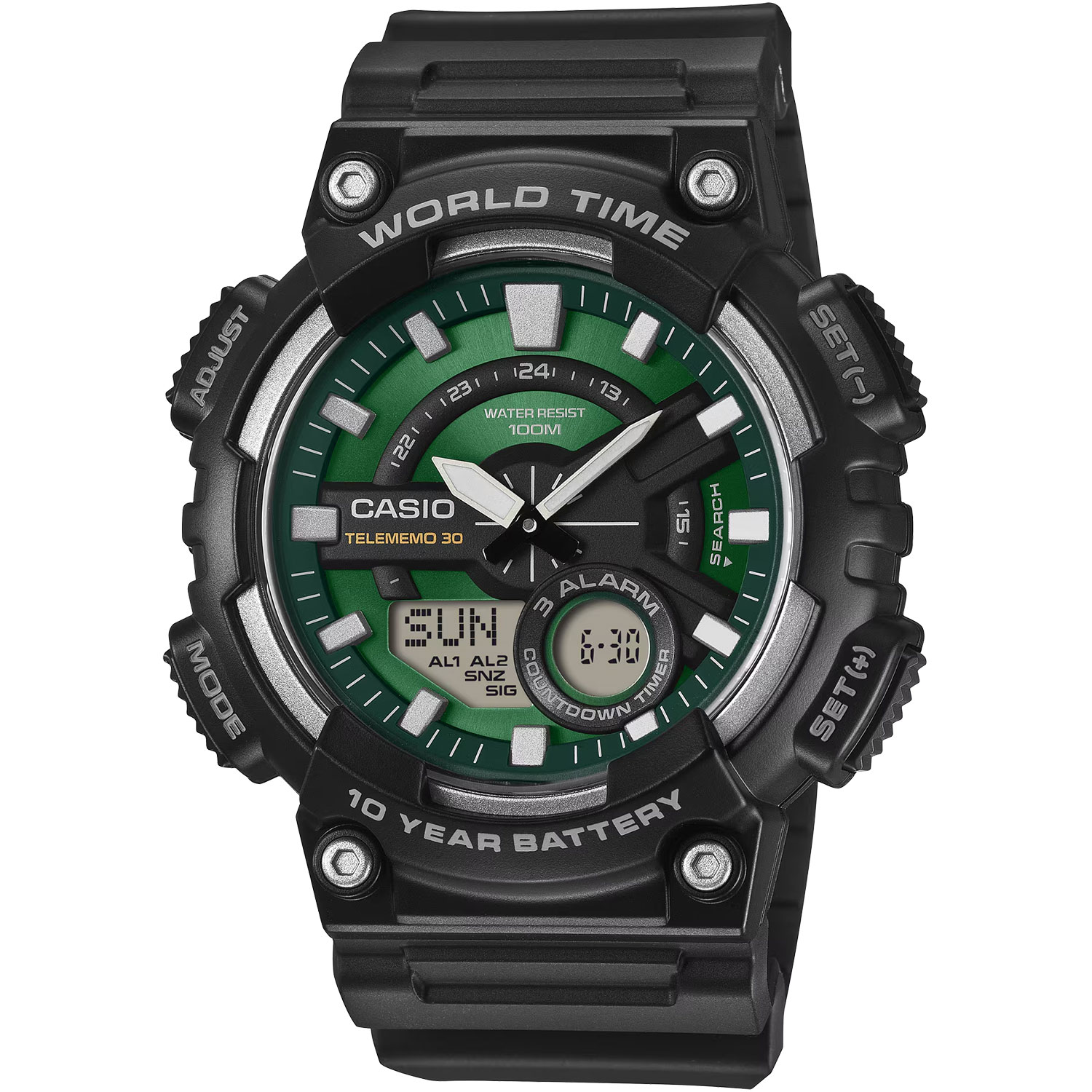 Часы Casio Ana-Digi AEQ-110W-3A2