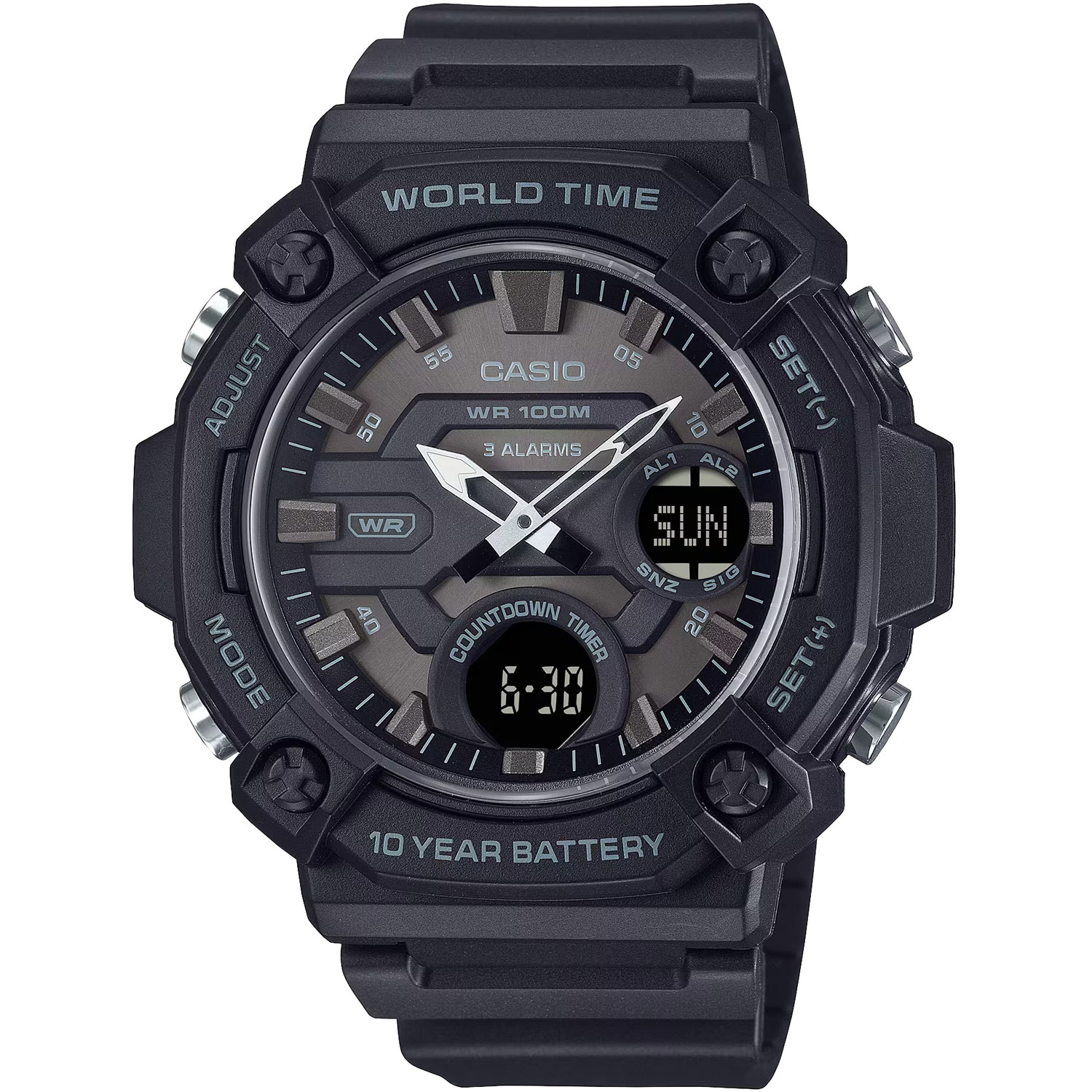 Часы Casio Ana-Digi AEQ-120W-1B