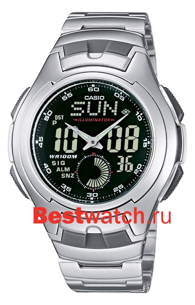 Часы Casio Ana-Digi AQ-160WD-1B