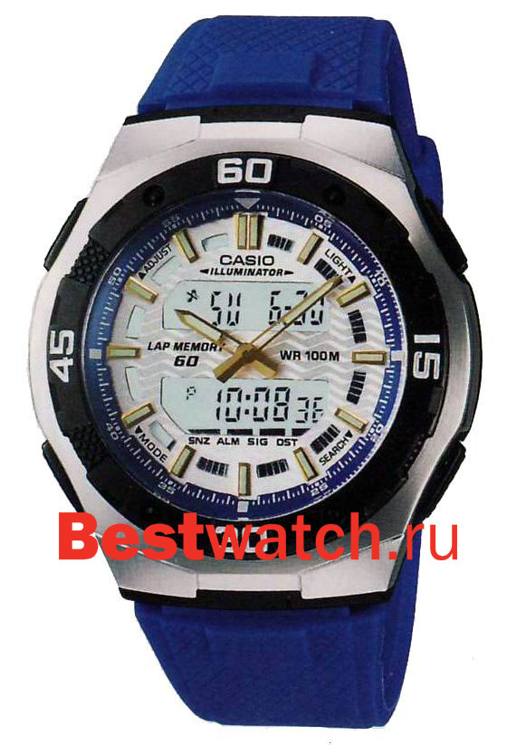 Часы Casio Ana-Digi AQ-164W-2A