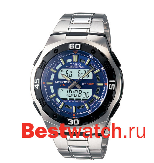 Часы Casio Ana-Digi AQ-164WD-2A