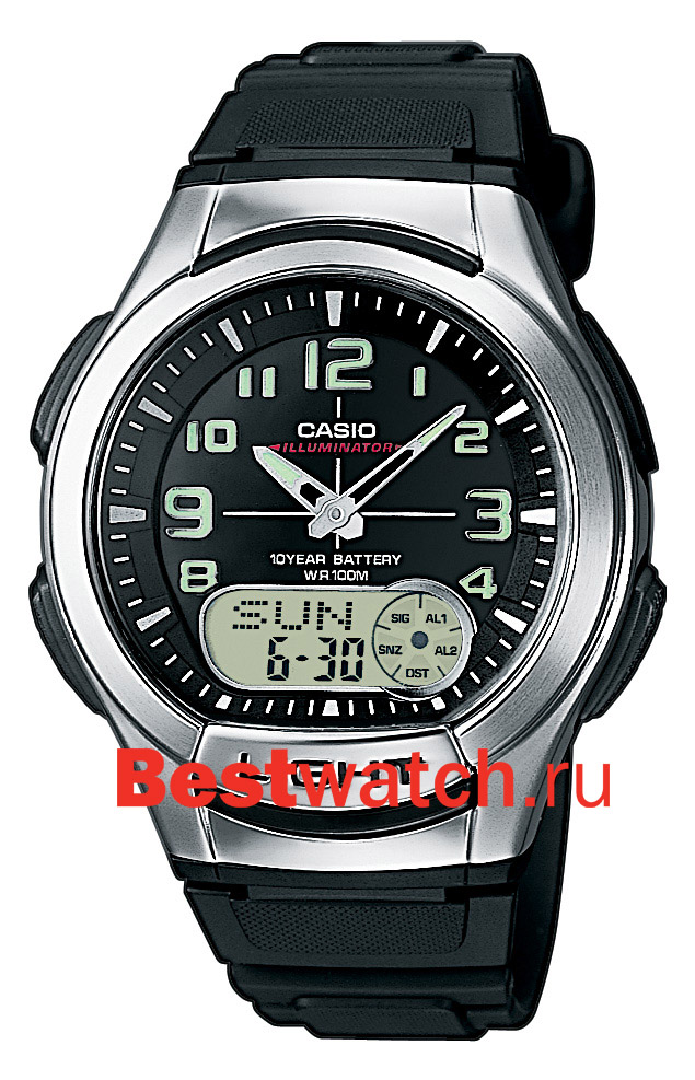 Часы Casio Ana-Digi AQ-180W-1B
