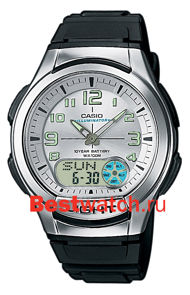 Часы Casio Ana-Digi AQ-180W-7B