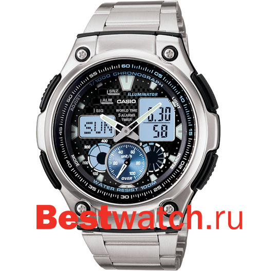 Часы Casio Ana-Digi AQ-190WD-1A
