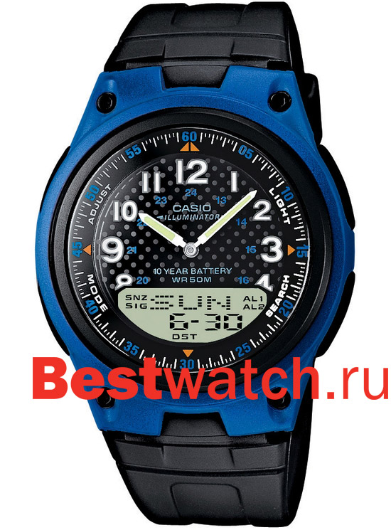 Часы Casio Ana-Digi AW-80-2B