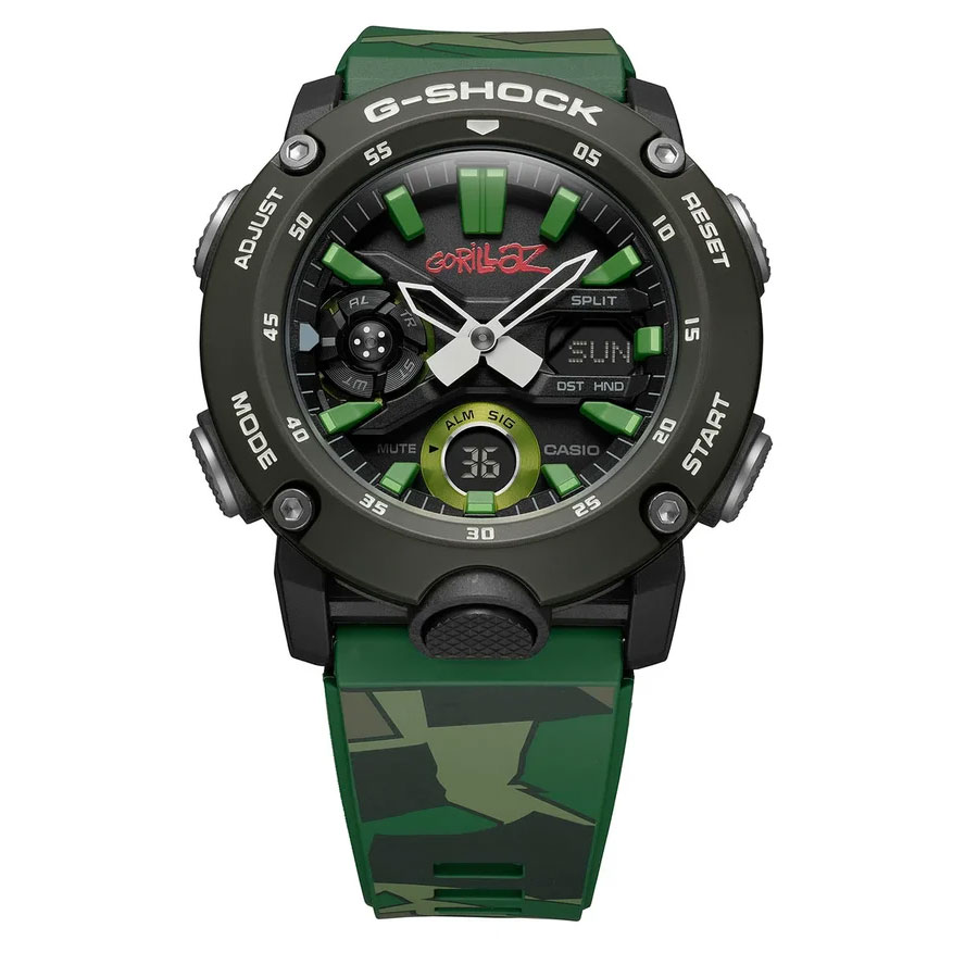 Часы Casio Gorillaz x G-Shock GA-2000GZ-3AER