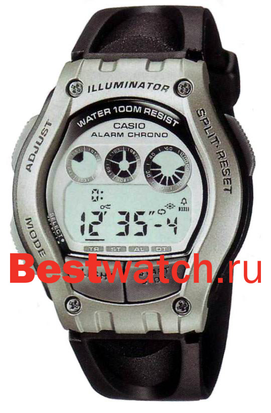 Часы Casio Digital W-754H-7A