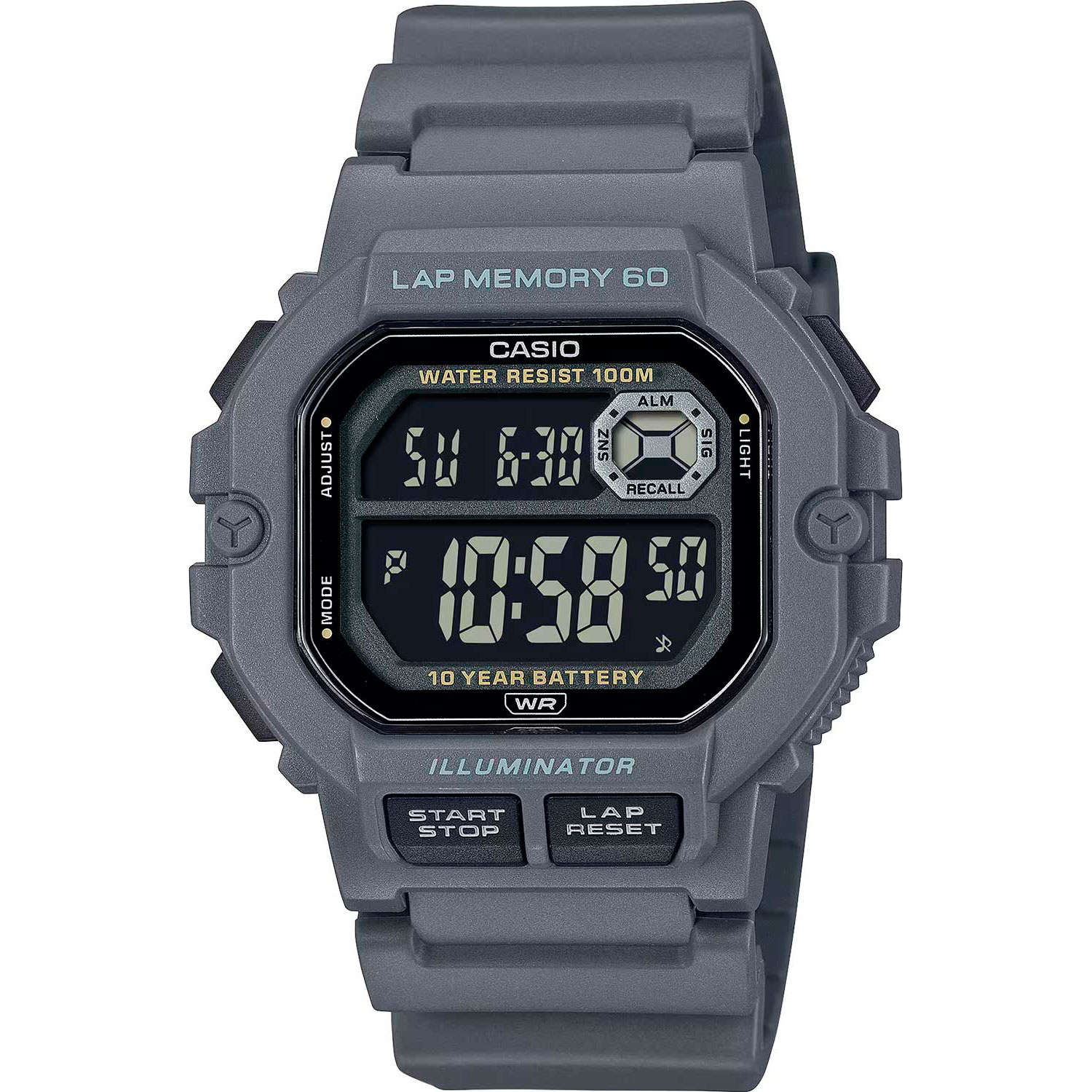 Часы Casio Digital WS-1400H-8B
