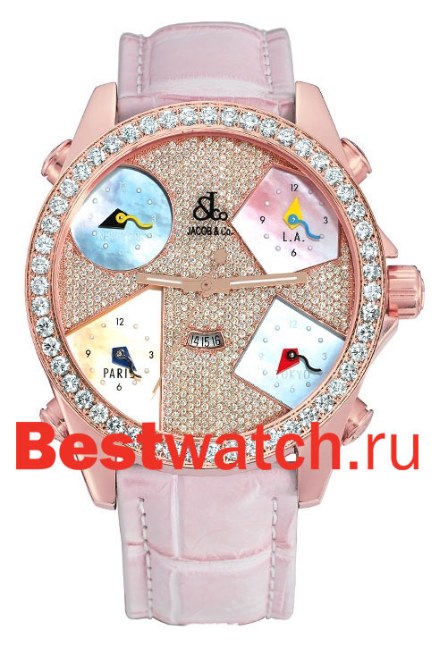 Часы Jacob&co The Five Time Zone JC44RG