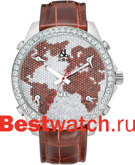 Часы Jacob&co The Five Time Zone JC47bw