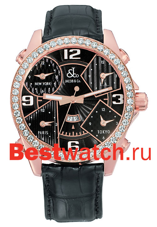 Часы Jacob&co The Five Time Zone JC9rg